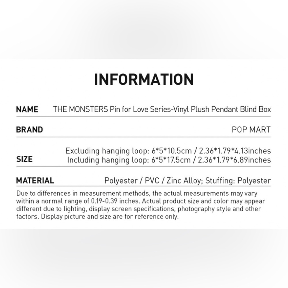 Pin for Love Series - Plush Pendant Confirmed - Picture 14 of 14